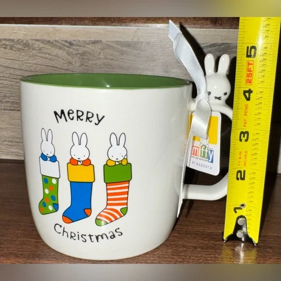 Super Cute 🥰 🐰🎄Miffy By Magenta Merry Christmas Mug with Miffy 🐰 3D Figurine - Picture 7 of 13